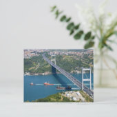 Fatih Sultan Mehmet Bridge over de Bosphorus, Briefkaart (Staand voorkant)