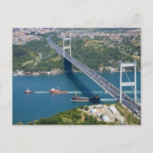 Fatih Sultan Mehmet Bridge over de Bosphorus, Briefkaart