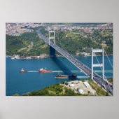 Fatih Sultan Mehmet Bridge over de Bosphorus, Poster (Voorkant)
