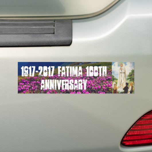 Fatima 100e Jubileum Bumpersticker (Op auto)