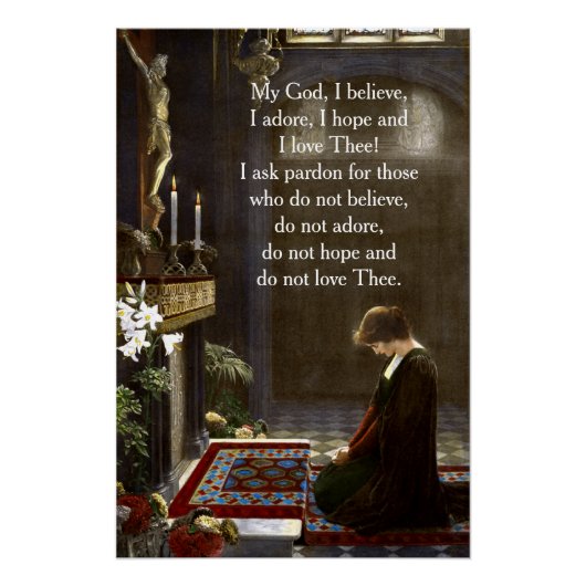 Fatima Angel Prayer Poster (Voorkant)