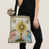 Fatima Angels Praying Eucharist Monstrance Tote Bag (Dichtbij)