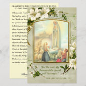 Fatima Blessed Mary Consecration Prayer (Voorkant / Achterkant)