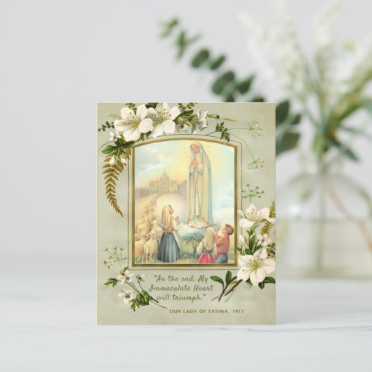 Fatima Blessed Mary Consecration Prayer (Staand voorkant)