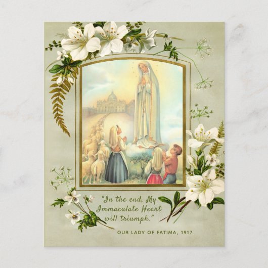 Fatima Blessed Mary Consecration Prayer (Voorkant)