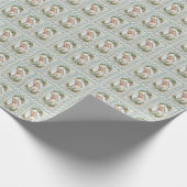 Fatima Blessed Mary katholieke Floral Cadeaupapier (Hoek)