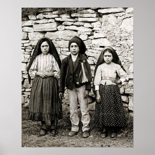 Fatima Children Lucia Francisco en Jacinta Poster (Voorkant)