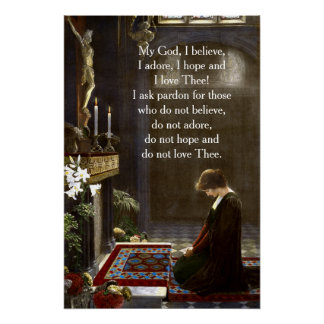 Fatima Engel Gebeds Poster