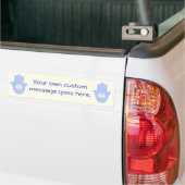 Fatima Eye Heart Hamsa Bumpersticker (Op Truck)