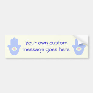 Fatima Eye Heart Hamsa Bumpersticker