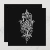 Fatima Hand-vlakke hand met aangepaste tekst (Voorkant / Achterkant)