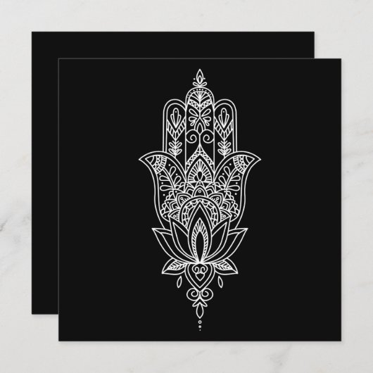 Fatima Hand-vlakke hand met aangepaste tekst (Voorkant / Achterkant)