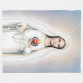 Fatima, Immaculate Heart 60x80 Fleece Blanket Deken (Voorkant (Horizontaal))