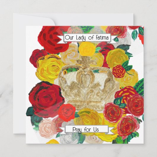 Fatima Prayer Card Kaart (Voorkant)