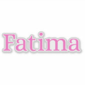 Fatima Sticker (Voorkant)