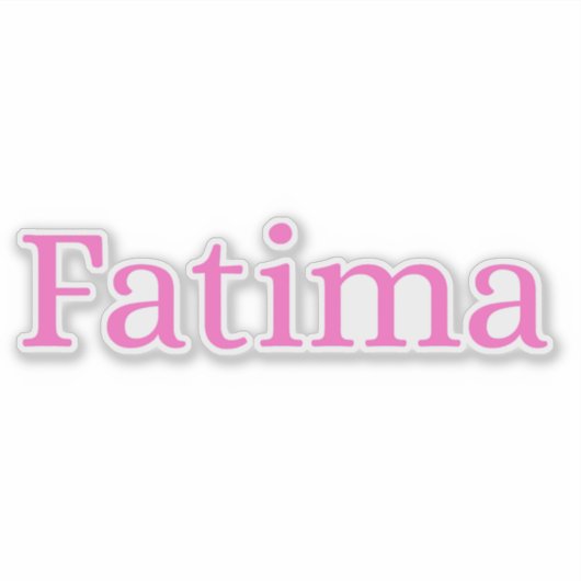 Fatima Sticker (Voorkant)