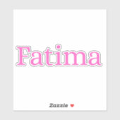 Fatima Sticker (Vel)