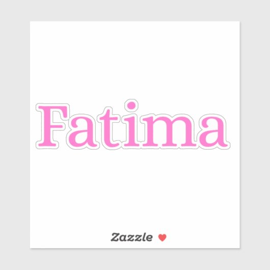 Fatima Sticker (Vel)