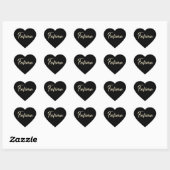 Fatima white gold Handwriting Aufkleber Herz Hart Sticker (Vel)