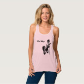 Fatius Walker Women's Bella+Canvas Flowy Racerback Tanktop (Volledige Voorkant)