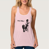 Fatius Walker Women's Bella+Canvas Flowy Racerback Tanktop (Voorkant)