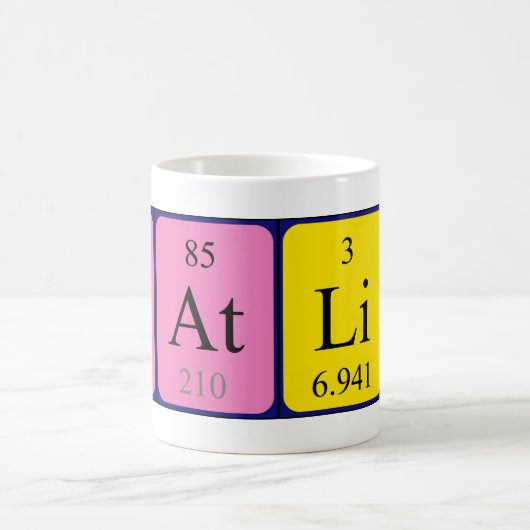 Fatlind periodieke lijstnaam mok (Center)