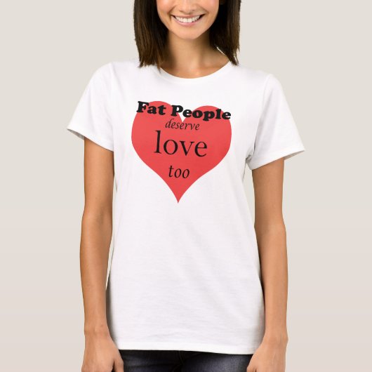 FatPeople-WhiteTshirt T-shirt (Voorkant)