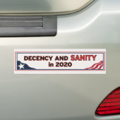 fatsoen en gezondheid 2020 bumpersticker (Op auto)