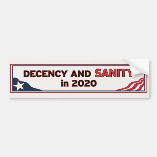 fatsoen en gezondheid 2020 bumpersticker (Voorkant)