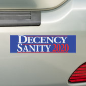 fatsoen en gezondheid 2020 bumpersticker (Op auto)