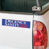 fatsoen en gezondheid 2020 bumpersticker (Op Truck)