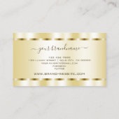 Fatsoenlijk Glinsterend Licht met Gouden Lichtgeve Visitekaartje (Achterkant)