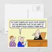 fatsoenlijk rolmodel rechter briefkaart (Voorkant / Achterkant)