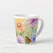 Fatsoenlijke Floral Cup Latte Mok (Rechterhoek)