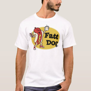 Fatt Dog Badge Logo T-shirt (alleen voorzijde)
