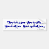Fatter Splatter Bumpersticker (Voorkant)
