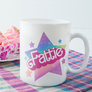 Fattie Plus Maat Regenboog Retro 90's Nostalgia St Koffiemok