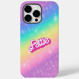 Fattie Plus Maat Regenboog Retro 90's Nostalgie Ro iPhone 14 Pro Max Hoesje