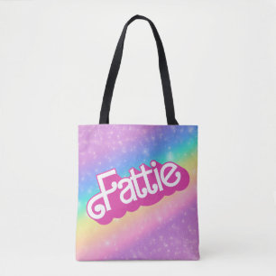 Fattie Plus Maat Regenboog Retro 90's Nostalgie Ro Tote Bag