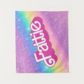 Fattie Plus Maat Regenboog Retro 90's Nostalgie Ro Wandkleed (Voorkant)