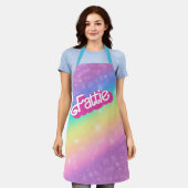Fattie Plus Size Regenboog Retro 90's Nostalgia Ch Schort (Gedragen)