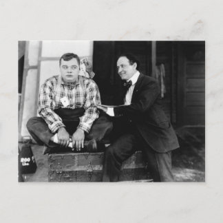 Fatty Arbuckle & Harry Houdini Briefkaart