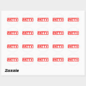Fatty Stamp Ronde Sticker (Vel)