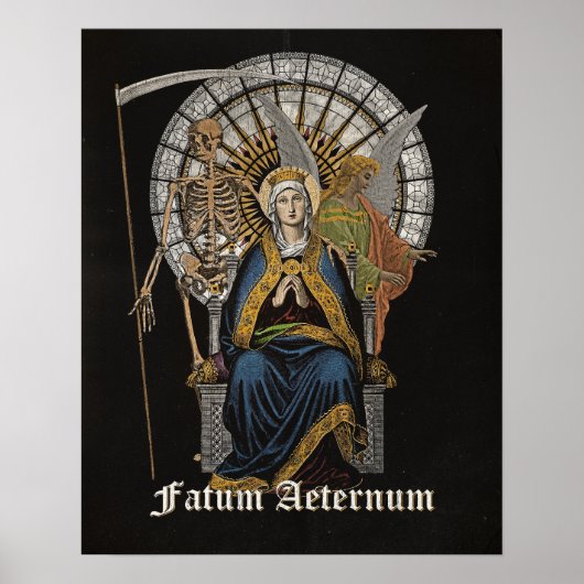 Fatum Aeternum - Gotisch ontwerp Poster (Voorkant)