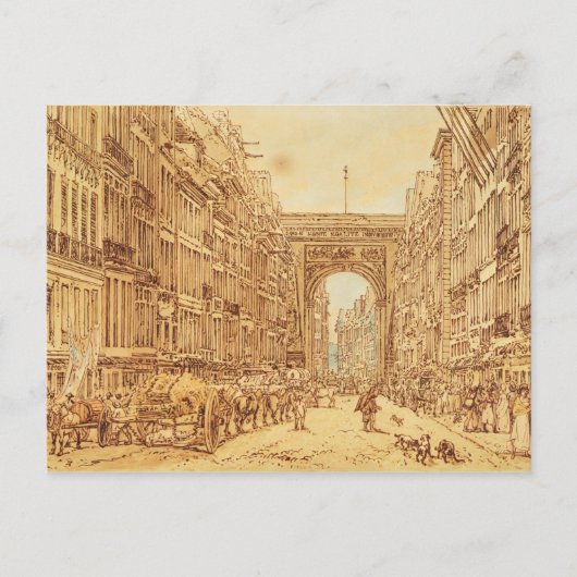Faubourg en Porte Saint-Denis, 1801 Briefkaart (Voorkant)