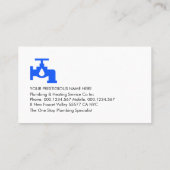 Faucet Leaking Under Roof Building Frame Visitekaartje (Achterkant)