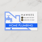 Faucet Leaking Under Roof Building Frame Visitekaartje (Voorkant)