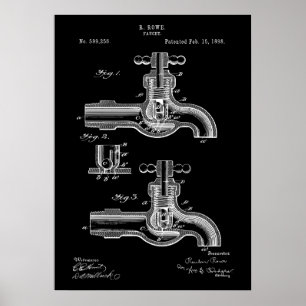 Faucet Patent Poster