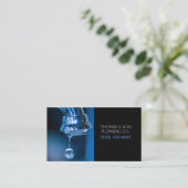 Faucet Water Drip Professional Plug Service Visitekaartje (Staand voorkant)