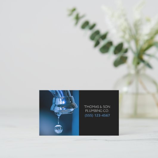 Faucet Water Drip Professional Plug Service Visitekaartje